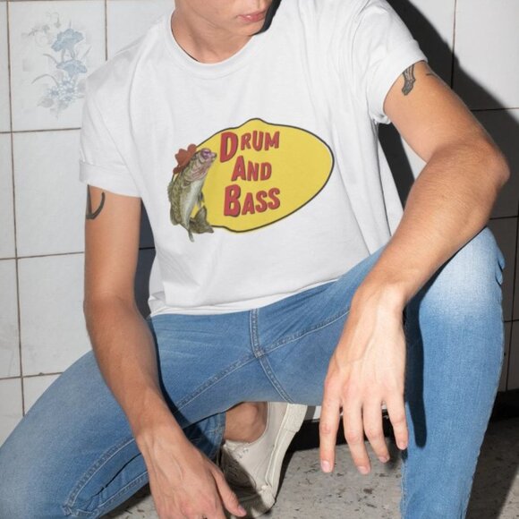 EDM Drum and bass Music Merch T-shirt, Funny Rave T-shirt, Dubstep T-Shirt - Picture 4 of 4